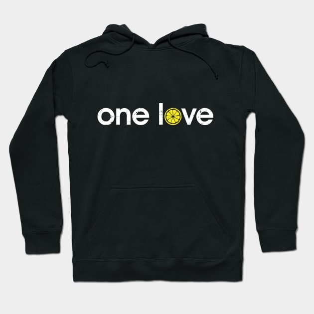 The Stone Roses One Love Indie Manchester Integrated Lemon Hoodie by buttercreative